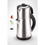 Hook Inox Paslanmaz Çelik Çay Makinesi Su Isıtıcı Çaycı Elektrikli Çaydanlık - Erdemstore - Beyaz