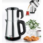 Hook Inox Paslanmaz Çelik Çay Makinesi Su Isıtıcı Çaycı Elektrikli ÇAYDANLIK-ERDEMSTORE509