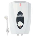 Hook Spring Lüks Siyah Elektrikli Ani Su Isıtıcı Banyo Şofbeni