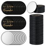 Hoolerry 48 Adet İlham Verici Kompakt Ayna Toplu Yuvarlak Taşınabilir Cep Aynası Çanta Takdir için Küçük Ayna Erkekler Kadınlar Çocuklar İş Arkadaşı Arkadaşlar için Teşekkür Hediyeleri, 2,8 inç