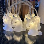 Hoolight İp Işıklar 10 led 7 ft Unicorn Peri Işıkları Pille Çalışan Çocuk Odası Dekorasyonu Süper Eğlenceli İç Mekan Şerit Işıklar Yatak Odası için Led Işıklar (Beyaz)