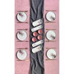 Hooly Home Garden Model 6 Kişilik 14 Parça Kahvaltı Takımı Pembe