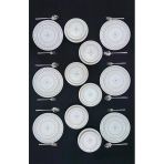 Hooly Home Gold Elips Model 6 Kişilik 24 Parça Yemek Takımı Gold