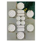 Hooly Home Pastel Bahçe Model 6 Kişilik 14 Parça Kahvaltı Takımı Beyaz