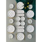 Hooly Home Pastel Bahçe Model 6 Kişilik 20 Parça Çay Tabaklı Kahvaltı Takımı