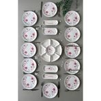 Hooly Home Pembe Bahar 12 Kişilik 23 Parça Kahvaltı Takımı - Brunch Set