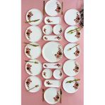 Hooly Home Pink Rose Model 12 Kişilik 21 Parça Kahvaltı Takımı Pembe