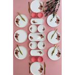 Hooly Home Pink Rose Model 8 Kişilik 19 Parça Kahvaltı Takımı Pembe