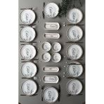 Hooly Home Segah Model Rölyefli 12 Kişilik 20 Parça Modern Kahvaltı-Brunch Takımı Kahverengi