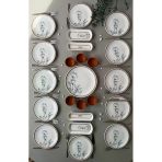 Hooly Home Segah Model Rölyefli 12 Kişilik 23 Parça Modern Kahvaltı-Brunch Takımı (Sosluklu) Kahverengi
