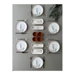 Hooly Home Segah Model Rölyefli 6 Kişilik 14 Parça Modern Kahvaltı-Brunch Takımı (Sosluklu) Kahverengi