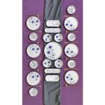 Hooly Purple Violet 6 Kişilik 21 Parça Kahvaltı Takımı Desenli Seramik Yuvarlak Tabaklar
