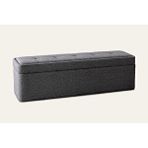 Hoom Concept Lotus Sandıklı Beyaz Puf Bench