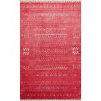 Hoom Rugs Nepal ZR 06 Bambu Viskon Kırmızı Modern Uşak Desenli Halı
