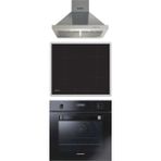Hoover 3051B - HH64FC - HCH6MXTK Siyah Inox Piramit 3'lü Ankastre Set