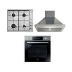 Hoover 3'lü Ankastre Set Gaz Ocakli İnox (ho3158in Firin-hhw6lmx/tk Ocak-hch6mxtk Davlumbaz) inox