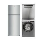 Hoover 3'LÜ BEYAZ EŞYA SETİ İNOX (HODQ4T718EX-H3WPS2106TBR6-17 -HF 6C7F0X-17)