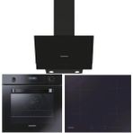 Hoover HH 64 CCB - HDG6C2GBTK - HOT 3051 BI/E Siyah 3'lü Ankastre Set