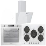 Hoover HOAT 3150 - HDG6CI1GWTK - HVG74WK3W Beyaz 3'lü Ankastre Set