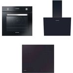 Hoover HOT3051BI - HH64CCB - HDG6C1GBTK Siyah 3'lü Ankastre Set
