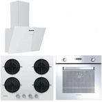 Hoover HOT3051WI/E - HVW6MW - HDG6C1GWTK Beyaz 3'lü Ankastre Set