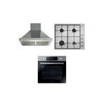 Hoover INOX 3lü Set (HO3158IN Fırın-HHW6LMX/TK Ocak-HCH6MXTK Davlumbaz )