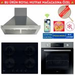 Hoover Lavora Telefon Bağlantılı İnox Turbo Ankastre Set (Ho3158ın+ Hvw6mbb Siyah + Hch6mxtk İnox)
