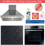 Hoover Magıon Telefon Bağlantılı İnox Turbo Ankastre Set (Ho3158ın+ Candy Cvw6bb Siyah +Hch6mxtk)