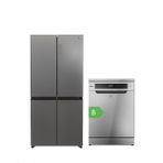 Hoover2'li Beyaz Eşya Seti Buzdolabı+Bulaşık Makinesi (HHCR3818ENPL-HF5B2S1PX)
