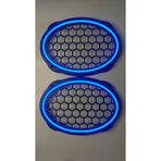 Hoparlör Kapağı Oval 20 cm Ledli 2'li Takım - MAVİ