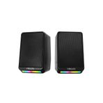 Hoparlör Speaker Usb 1+1 3W*2 Rgb Aydınlatmalı Mikado Md-178 Siyah