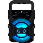 Hoparlör Taşınabilir Ses Bombası LED Işıklı Extra Bass Ses Radyolu Speaker Sd Kart-Usb