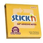 Hopax 360 100 YP 76x76 Altın Stıckn Yapışkanlı Not Kağıdı