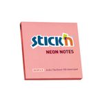 Hopax Stıckn 76x76 mm Neon Yapışkanlı Not Kağıdı Pembe
