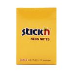 Hopax Stıckn Yapışkanlı Not Kağıdı 100 Yaprak 76x51 Mm Fosforlu Turuncu