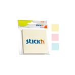 Hopax Stıckn Yapışkanlı Not Kağıdı 3 Blok 150 Yaprak 76x76 Mm 3 Pastel Renk