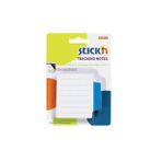 Hopax Stickn Yapışkanlı Not Kağıdı Çizgili Sep. 50 Yaprak 70x70 Mm Beyaz Mavi