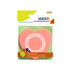 Hopax Stickn Yapışkanlı Not Kağıdı Kalp Şekilli 50 Yaprak 70 x 70 mm Açık Pembe