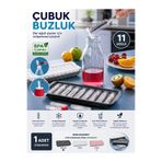 HopeWay Home 11 Gözlü Çubuk Buz Kalıbı Kapaklı Buzluk Kalıbı Şişe Termos Matara ve Soğuk Kahve Buzluğu BPA İçermez