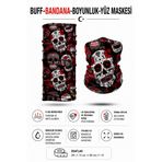 HopeWay Home Buff Bandana Boyunluk Yüz Maskesi Motorcu Outdoor Nefes Alabilir-ÇİÇEK BON