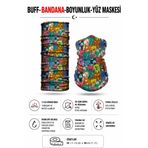 HopeWay Home Buff Bandana Boyunluk Yüz Maskesi Motorcu Outdoor Nefes Alabilir-KEDİ MOTİFLİ