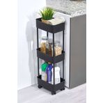 HopeWay Home Hwh-easy 3 Katlı Çok Amaçlı Raf Banyo Ve Mutfak Organizer Düzenleyici (TEKERLEKLİ)