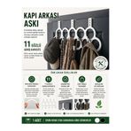 HopeWay Home Kapı Arkası Askı 11’li Çok Amaçlı Askılık | Kapı Üstü Organizer Elbise Çanta Şapka Askısı