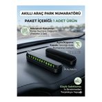 HopeWay Home Mıknatıslı Araç Park Numaratörü - Açılır Kapanabilir Torpido Üstü Telefon Numarası Yazıcı (Fosforlu & Şık Tasarım)