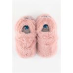 HOPFRÖG Furry Furry Pembe Kürk Barefoot Patik (HEDİYE SETİ)