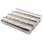 Hopinip 50 Adet 10X2MM Yuvarlak Neodyum Mıknatıs Güçlü Magnet Nikel Kaplamalı ( Lisinya )