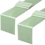 Horbaunal 2 Paket Adaçayı Yeşili Saten Masa Örtüsü 30,7 x 250 cm, Düğün Ziyafetleri Doğum Günü Partisi için Pürüzsüz Masa Koşucuları