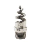 Horiznext NPT 3/8 spiral havalandırıcı çim, paslanmaz çelik 316 hortum püskürtme başlığı atomizer, bahçe, toz giderme, yangın geçirmez, gaz ve sıvı soğutma için (1 adet)