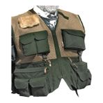 Horizon Av 501 Bass Oltacı File+Düz Renk - Balıkçı Yelek-0034 - 3XL - Camel File/Haki