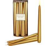 Horizon Candle Yılbaşı 10'lu Varaklı Konik Şamdan Mum - Altın - 10 Adet